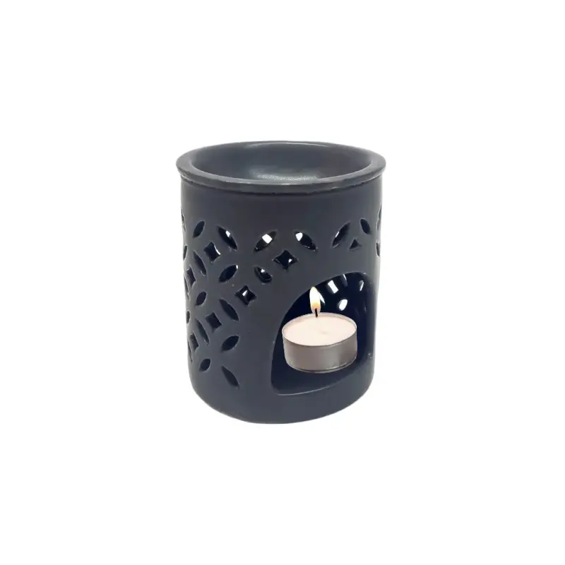 Candela ceramica, neagra model 298305